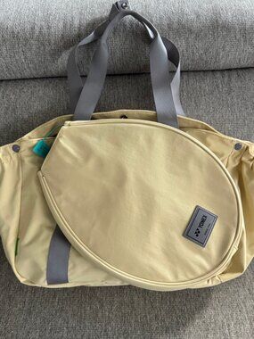 Yonex BA380CR Tennis Badminton Shoulder Bag Beige Racket Tote New